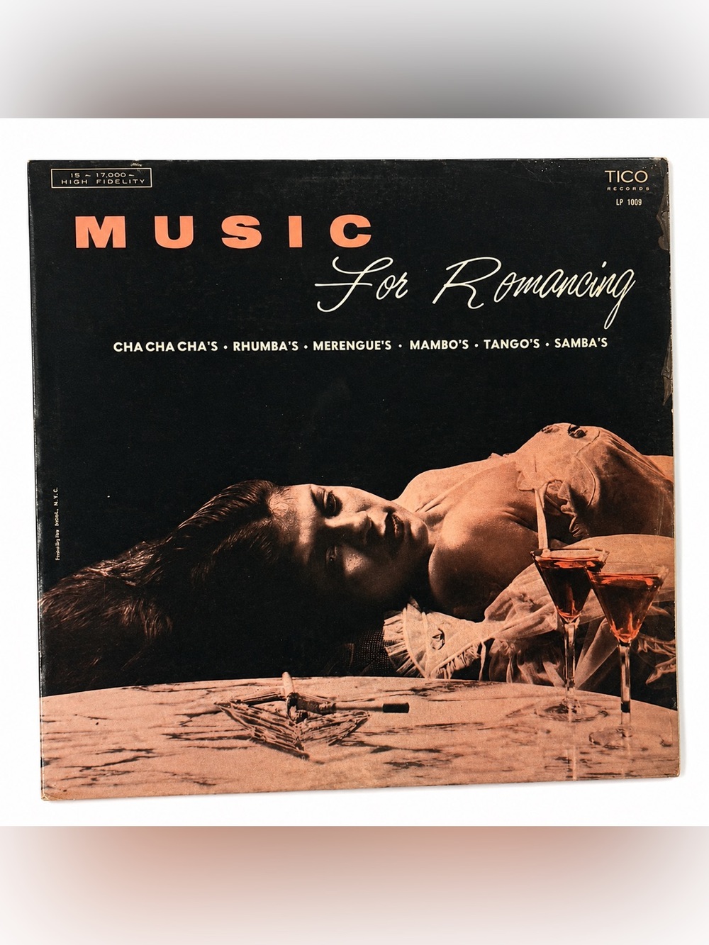 Vintage TICO Records Music For Romancing LP-1009 Latin Rhumba Tango Vinyl VG+
